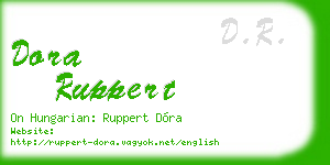 dora ruppert business card